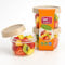 CHEFZOCO Recipientes para alimentos, Botes de cocina, fiambrera infantil, Fiambrera de plástico, Libre de BPA, Apto para microondas y Frigorífico, Capacidad 200 ml, Pack 2 fiambreras, Color Aleatorio