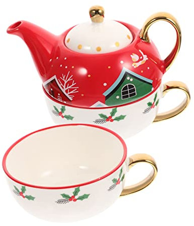 Cabilock Weihnachten Themed Tasse Mit Cartoon Kaffeebecher Und Keramik Wasserbecher Für Feiertage Oder Alltag Gebrauch