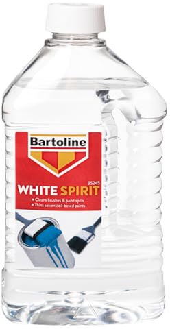 White Spirit 2Ltr Multi-Purpose Paint Solvent for Cleaning Brushes, Thinning Oil-Based Paints, Removing Grease and General DIY Use