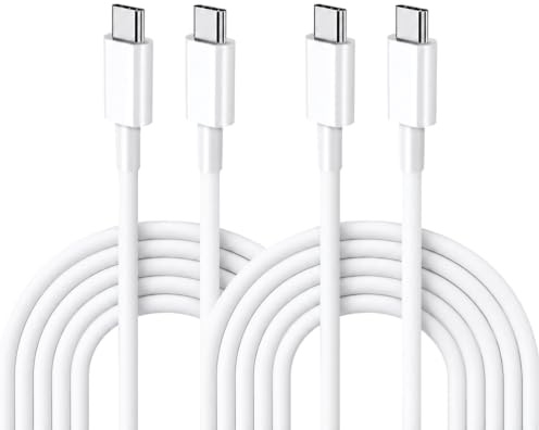 Pack of 2 USB C to USB C Cable 60W 1.5M Fast Charging Type C Charger Cable | USB C to USB C Charger | Type C to Type C Charging Cable | Phone Charger Cable | USB C Fast Charge Cord for Android & More