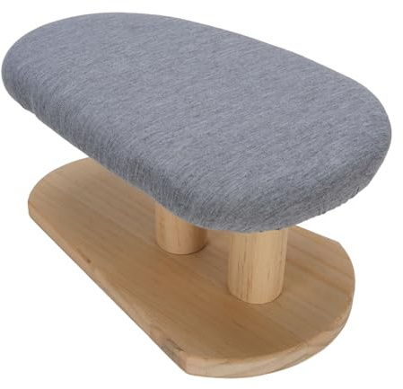 Tomantery Planche à Repasser de Bureau en Bois Portable, Base Stable pour la Couture à la Maison ou Les Voyages, Planche à Repasser de Bureau à Manches Compactes avec Bords Arrondis pour Le