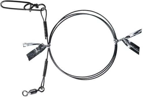 BKK 7x7 Wire Leader HD (Pike Snap) - 2 Stahlvorfächer, Länge/Tragkraft:40cm / 30kg