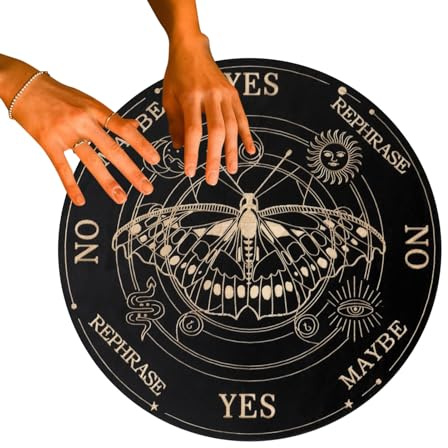 Tablero de péndulo para adivinación y oráculo,tablas de espiritismo con letras de madera punteros | Ouija Juego de Mesa Adivinación para principiantes y amigos