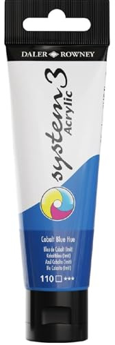 Daler-Rowney System3 Acrylic Paint, Plastic Tube, 2oz - 59 ml, Cobalt Blue Hue