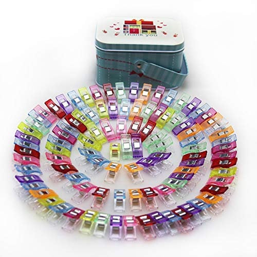 (100 Stück) Clips zum Nähen, Quilten, Basteln, Clips, Näh-/Quilt-Zubehör