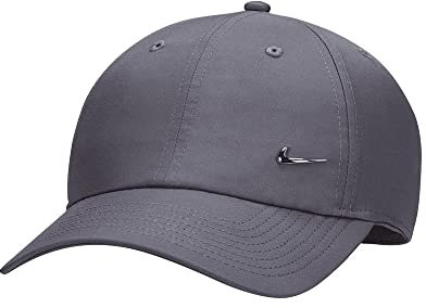 Nike Metal Swoosh H86 Cap, Dark Grey/Metallic Silver, One Size