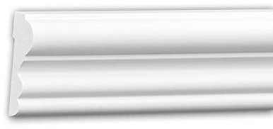 PRO[f]home® - Panel Moulding 151400 Dado Rail Decorative Moulding Frieze Moulding Timeless Classic Design White 2 m Profhome