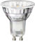 ledscom.de GU10 LED Leuchtmittel, PAR16, weiß (4000 K), 2,1 W, 206lm, 118°, Reflektorspiegel (silber)