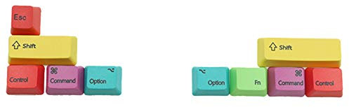 GREEN&RARE Replaceable Mac/WIN Mechanical Keyboard Keycaps OEM Profile PBT CMYK Modifiers 10 Keys -Laser Engraved KeycapsSuit for Game Lover Gifts