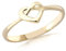 CARISSIMA Damen-Ring 9 Karat Gold Unendlichkeit Herz, Gold