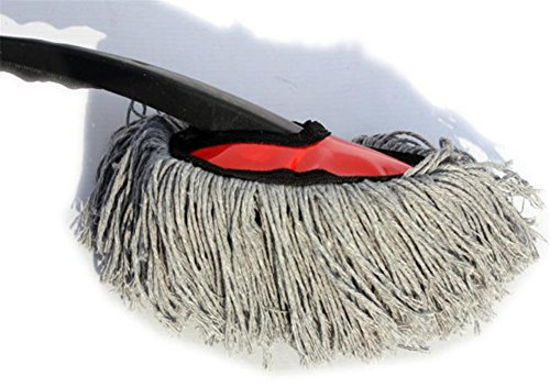 Cepillo de limpieza de parabrisas de coche Cera de algodón pequeño arrastre suministros de limpieza de automóviles mini cepillo de cera polvo cera arrastre cera de coche arrastre algodón Tamaño: 27.5