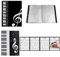 Sonwaha Music Folder A4 40 Pages,Choir Folder Black Sheet Music Display Folder 6-Sided for Holding Sheet Music and Files Etc(Black)