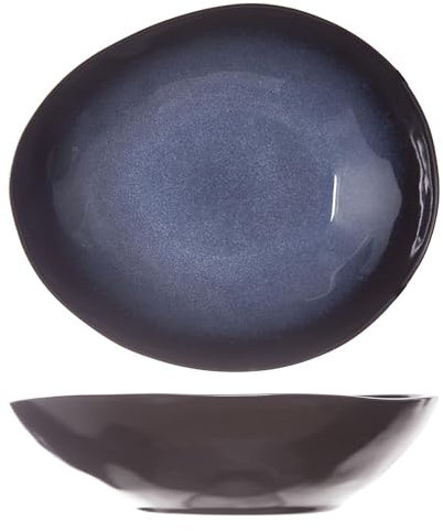 Cosy & Trendy Assiette Creuse OvaleSaphire Bleu-19,5 X 16,5 Cm-Lot de 4