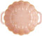 JTBDWOSK Große Tiefe Lasagneform, runde Auflaufform aus Keramik mit Griff, große Ramenschale mit Griff, Mikrowellen-Auflaufform, ofenfest, Backgeschirr aus Porzellan,Rosa,1600ml
