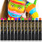 12pcs Neon Face Paint Crayons, Glow in the Dark Face Paint Crayons Kit Neon Body Paint Crayons for Halloween Birthday Makeup Party (12 Colors)