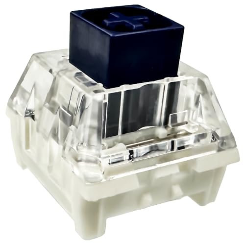 Kailh Box - Interruttori blu navy per tastiera meccanica da gioco, 3 pin, 60 gf Clicky/Lubed di fabbrica/IP56 interruttori antipolvere e impermeabili (Kailh Box Navy, 108 pezzi)