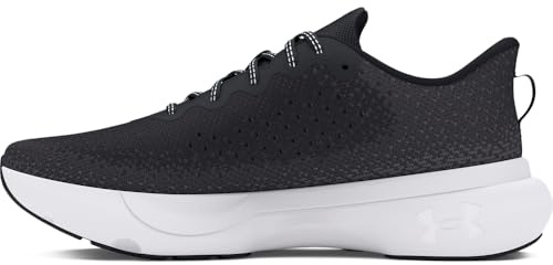 Under Armour Men's Infinite Sneaker, (001) Black/Black/White, 6 UK