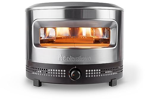 Solo Stove Pi Prime Pizza Oven Outdoor | Propane fueled, Powerful Demi-Dome Heating, Easy Bake Oven for Crispy Crust in 90 Sec, Cordierite Pizza Stone, Panoramic Opening
