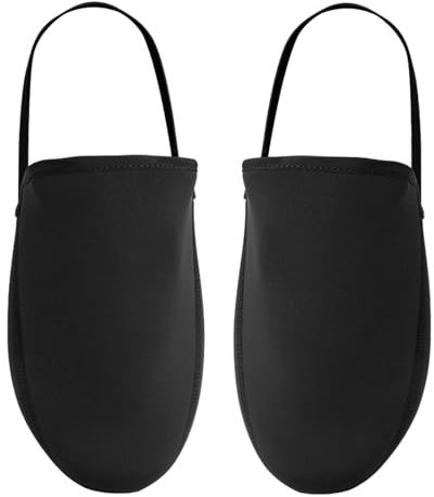 Winddichte Rennrad Zehenüberzüge, Fahrradschuhüberzüge, Wärmeisolierende Fahrrad Zehenwärmer, Schwarz, m