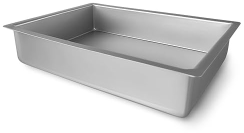 Guardini Professional, Lasagneform, geeignet für den intensiven Gebrauch, aus recyceltem eloxiertem Aluminium, 23 x 33 x 7,5 cm, Farbe Silber