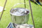 Life Under Canvas Camping Hiking Cooking Pot 10L Stainless Steel with Lid and Carry Bag
