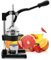 Kitchen Genius Manual Cold Press Slow Juicer | Cast Iron, Aluminum Alloy, Stainless Steel Masticating Juicer | Cold Press Juicer Machines | Heavy Duty Countertop Juice Press for Fresh Juice | Black