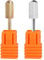 2 Pcs Nail Drill Bits, Safety Nail Drill Bit Set, Fine Drill Bit Tungsten Carbide Nail Bits, Smooth Round Top Professional Nail Drill Bits, 3/32 Electric Drill Bits Set for Acrylic Remove Gel Nails