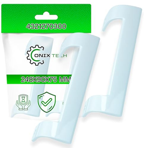 ONIX TECH 2 Stück Kühlschrankgriffe 248x90x75 mm mit Original Code 4321270300 für Arcelik für Beko - Garantie 5 Jahre