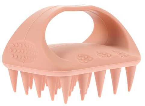 COLLBATH Handliche Silikon Kopfhautmassagebürste zum Haarewaschen Tragbar für Reisen Fördert Gesunde Kopfhaut und Sanfte Massage