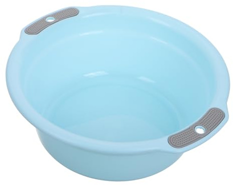 NULYLU Kunststoffwaschbecken Mit Griff Runde Schüssel Für Hausgebrauch Babyflaschenwaschen Fußbad Und Wäsche Leichtes Waschbecken Aus Plastik Für Küche Und Badezimmer