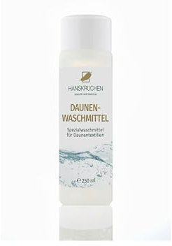 HANSKRUCHEN Daunenwaschmittel 250 ml Flüssig – Sanfte Pflege für Jacken, Bettwaren & mehr – Made in Germany Feinwaschmittel