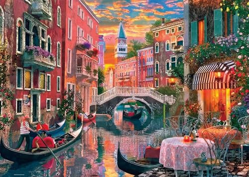 AveJoys Puzzle für Erwachsene 1000 Teile Venedig bei Sonnenuntergang 70 x 50 cm Puzzles für Erwachsene Pädagogisches Spiel Herausforderung Spielzeug 1000 Teile Puzzles für Erwachsene Kinder
