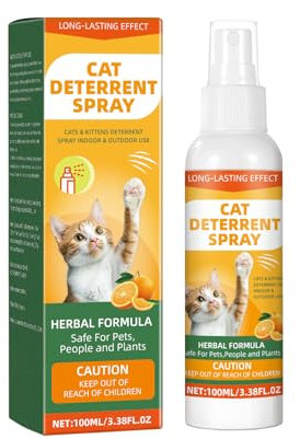MUOCOBU Cat Deterrent Spray, Cat Repellent Spray, Anti-Scratch Indoor & Outdoor Training Safe, Natural, Effective, Protect Furniture, Sofas, Rugs, Restricted Areas-for Behavior