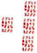 Gadpiparty 4 Blätter Abziehbilder übertragen Papier Ton Tonpapier übertragen Überweisungen Tonübertragungspapier Polymer-Transferpapier Ton-Transferpapiere DIY-Papier für Ton