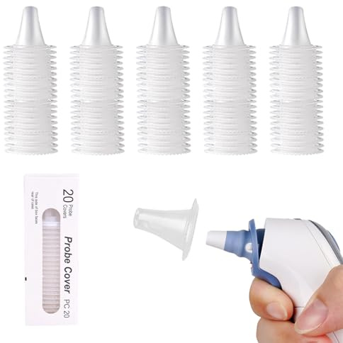 100 Stück Braun Fieberthermometer Schutzkappen,Braun Fieberthermometer Ohr,Braun Thermoscan Lf20 Schutzkappen,Ersatzschutzkappen,Braun Thermoscan Schutzkappe Für Alle Braun Thermoscan Ohrthermomete