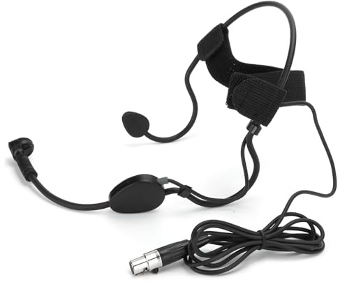ERYUE Mini Casque Micro Portable à Condensateur à 3 Broches - Convient aux Conférenciers - Prise de Voix 360 Degrés Noir