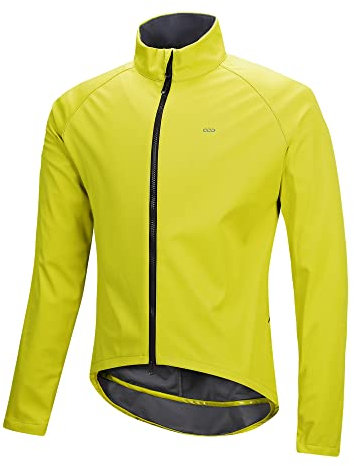 33,000ft Fahrradjacke Herren wasserdichte Laufjacke Atmungsaktive Leicht Radjacke Wandern Radsport-Jacken Grün XL