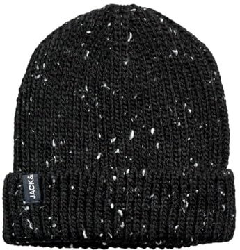 JACK & JONES Strickmütze Herren, Schwarz, Einheitsgröße