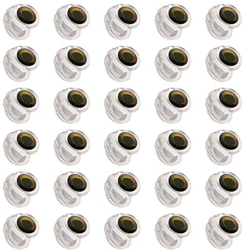 Milageto 30-teilige Fliegenbinde-Fischmaske zum Herstellen von Streamer-Fliegen, Hechten, Bassforellen, Ködern, Basteln, langlebiges, salzwasserklares Material