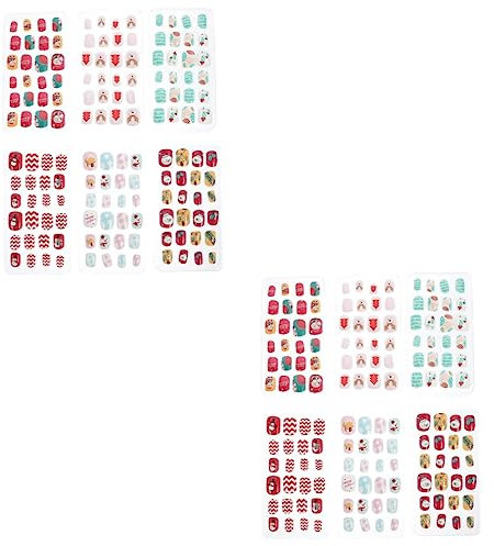 Beavorty 288pièces Faux Garçon Fille De Noël Artificiels Autocollants Pour Filles Et Garçons Décoration De Noël Pratique Et Festive Pour Créer Un Style Éblouissant