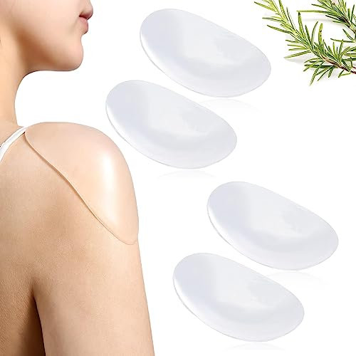 Schulterpolster Unsichtbarer, Unsichtbarer Silikon Schulter, Schulterpolster unsichtbare Silikon, Schulter Push-up Pads Silikon Schulterpolster für Frau Mann Anzug Blazer Kleidung Blusen - 2 Stück