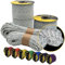 EdcX 4 mm Reflective Paracord 550 (15, 30, 50 m) – Tear-Resistant Parachute Cord for Survival Made of 100% Nylon, 4 mm Type III with 7 Wires (Reflective White, 15 m)