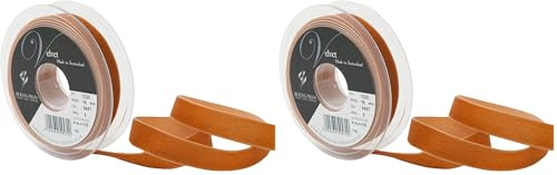 Berisfords Velvet Ribbon, Copper, Width 16mm, 5 Mtrs Length (Pack of 2)
