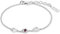 JETTE Damen-Armband 925er Silber, recycelt 1 Rubin One Size 88970721