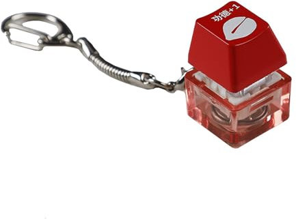 TAKOXIA Kepcaps, Mechanical Switches Keychain For Keyboard Switches Tester Kit with LED Light Stress Relief Toy Gifts for Gamers