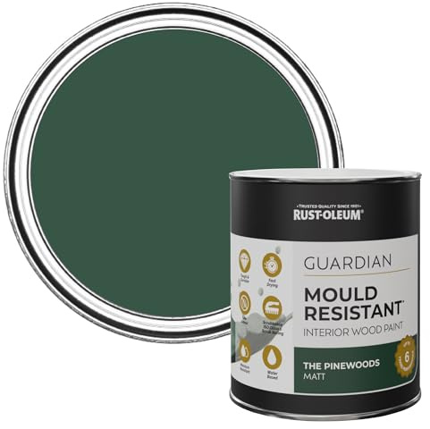Rust-Oleum Green Guardian Mould Resistant Interior Wood Paint in Matt Finish - The Pinewoods 750ml