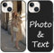 Kivlclri Funda Personalizada para iPhone 14/iPhone 13 6,1'', Personalizable Case con Foto Imagen Nombre Texto Diseño, Personalizado Carcasa Custom Flexible Protector Cover para iPhone 13, Negro
