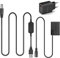 Câble USB ACK-E18 + Batterie Factice DR-E18 LP-E17 + Chargeur 5V 3000ma pour Canon EOS 750D Kiss X8i T6i 760D T6S 77D 800D 200D Rebel SL2
