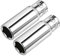 sourcing map 2 Pcs 1/4 Inch Drive 12mm 6-Point Deep Socket, Metric, Cr-V