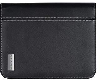 Schreibmappe mit Gravur / mit Reißverschluss aus hochwertigem Lederfaserstoff / DIN A5